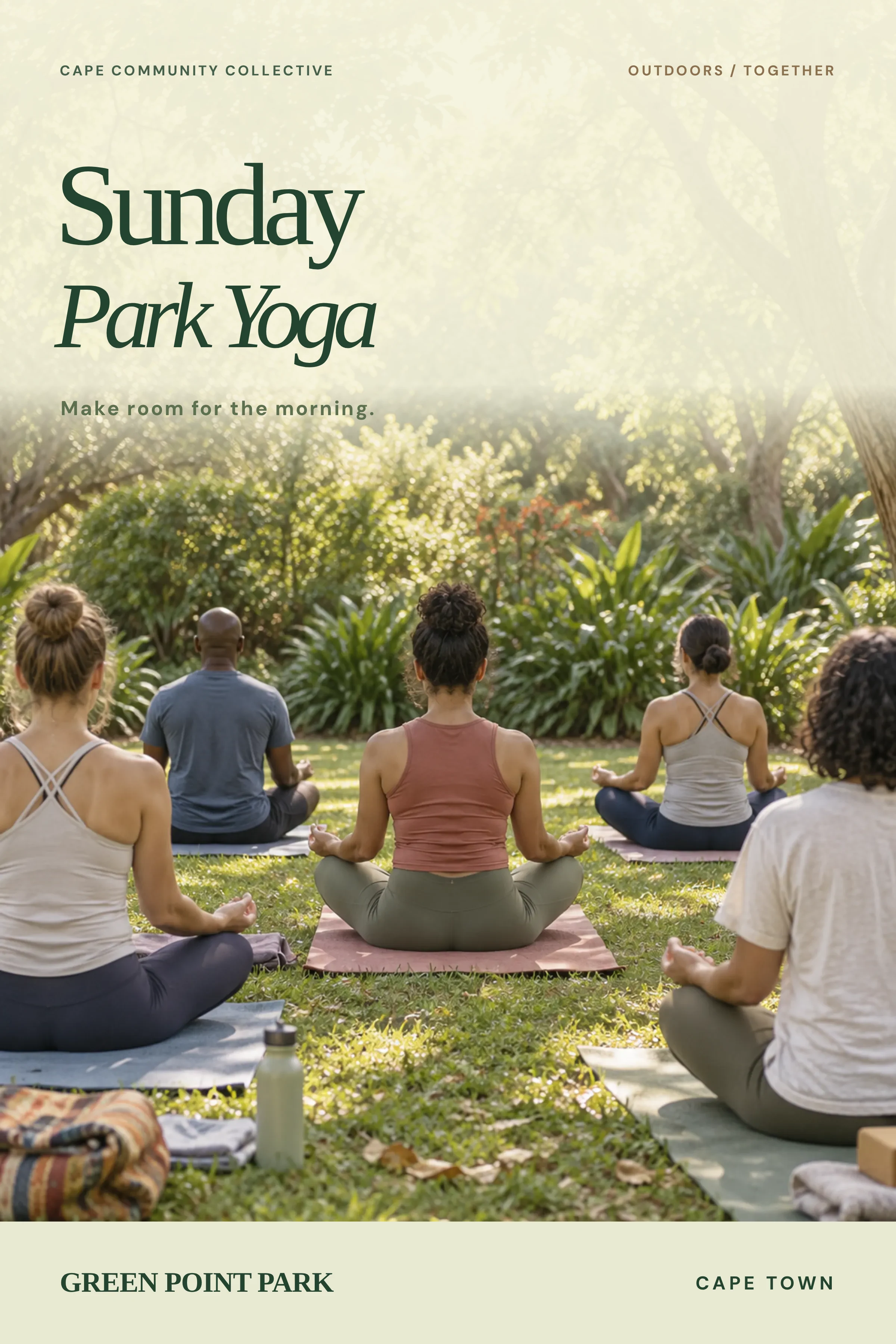 Sunday Park Yoga poster